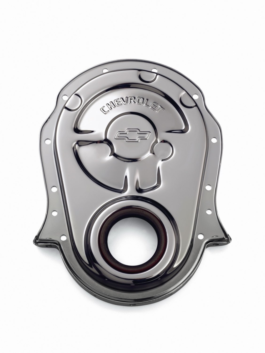 141216 Chervolet Big Black Timing Chain Cover 1965-1990