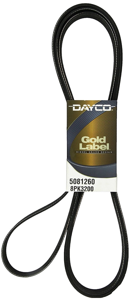 5081260 12.8 oz Poly Rib Gold Label Belt