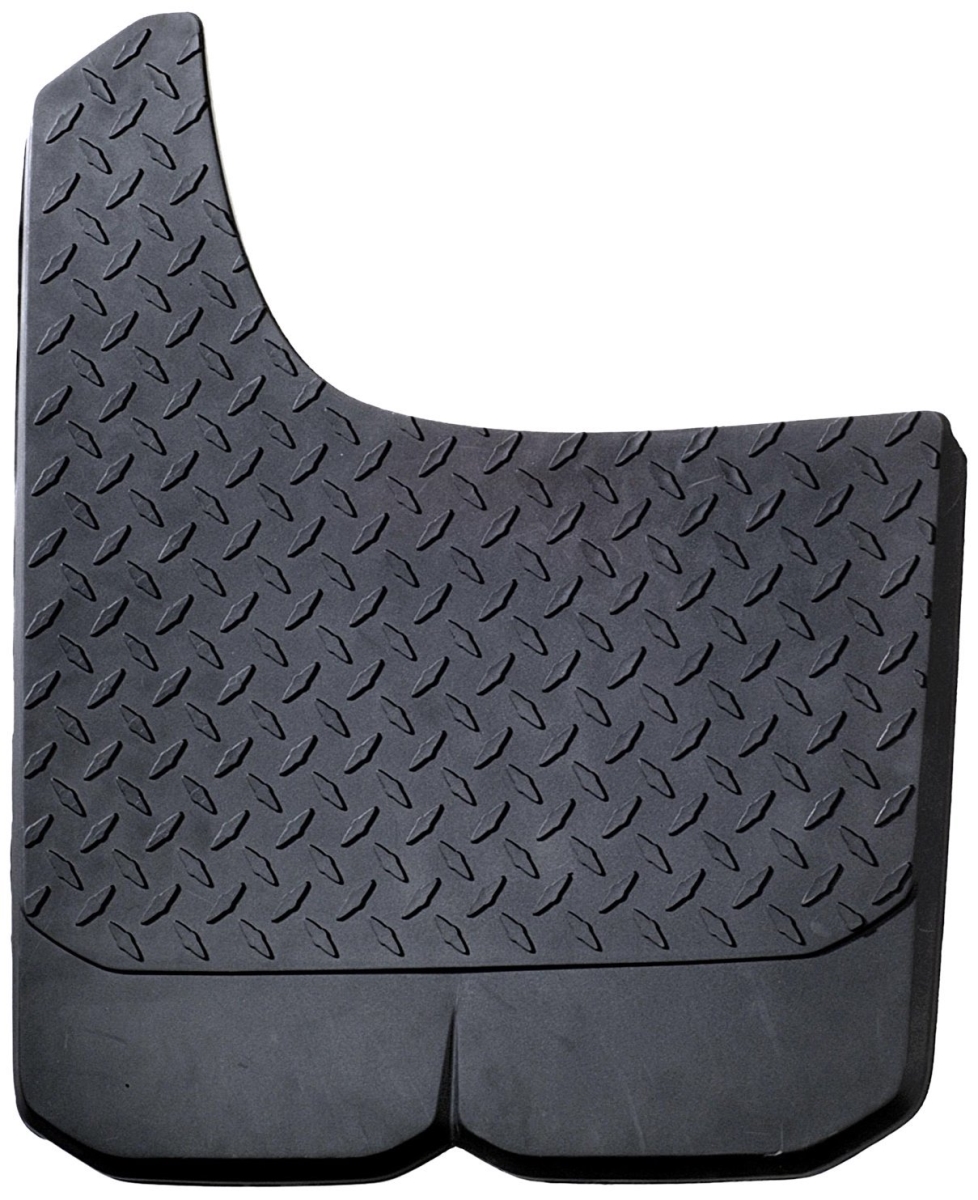 Picture of Power Flow 3104 Rear Dual Wheel Big Mudder Dually Oversize Mud Flaps Diamond Plate Texture