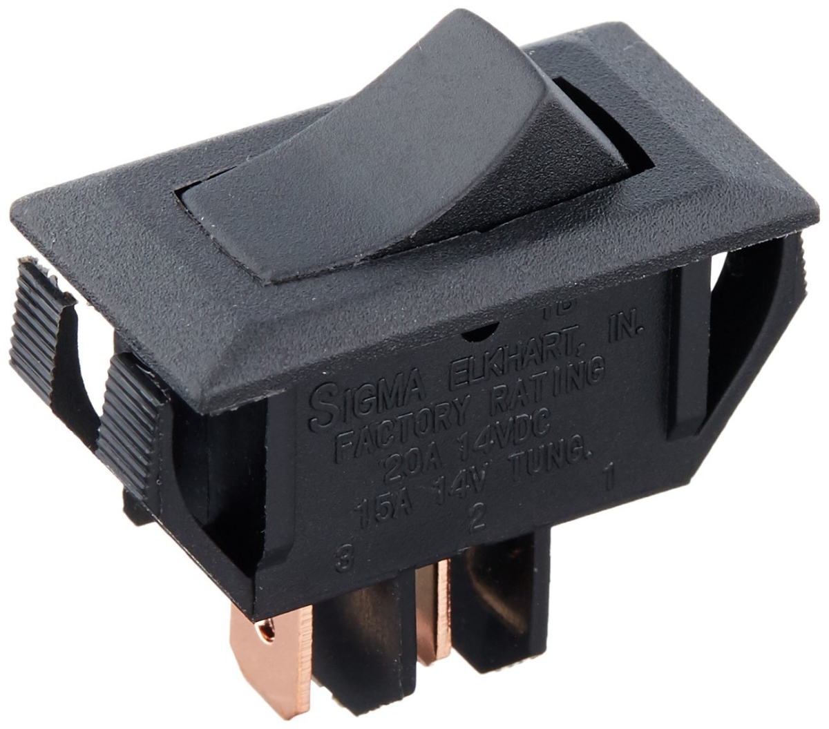 S261 10 Amp Rocker Switch, Black