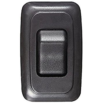 CONTOURED WALL SWITCH, BLK, SGL, ON/OFF- SPST- CUT-OUT 1-5/8INH X 1-1/