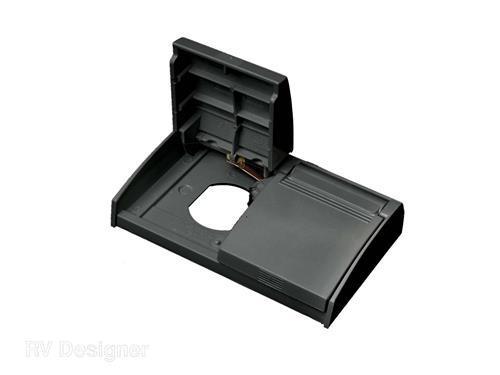S904 Weatherproof Outlet withCover Plate - Black