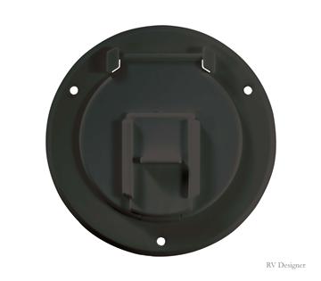B123 4.3 x 2.3 in. Deluxe Hatch Cable - Black