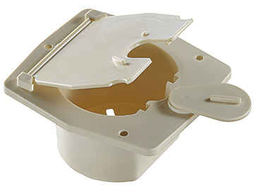B142 Flat Sided Basic Hatch - Colonail White