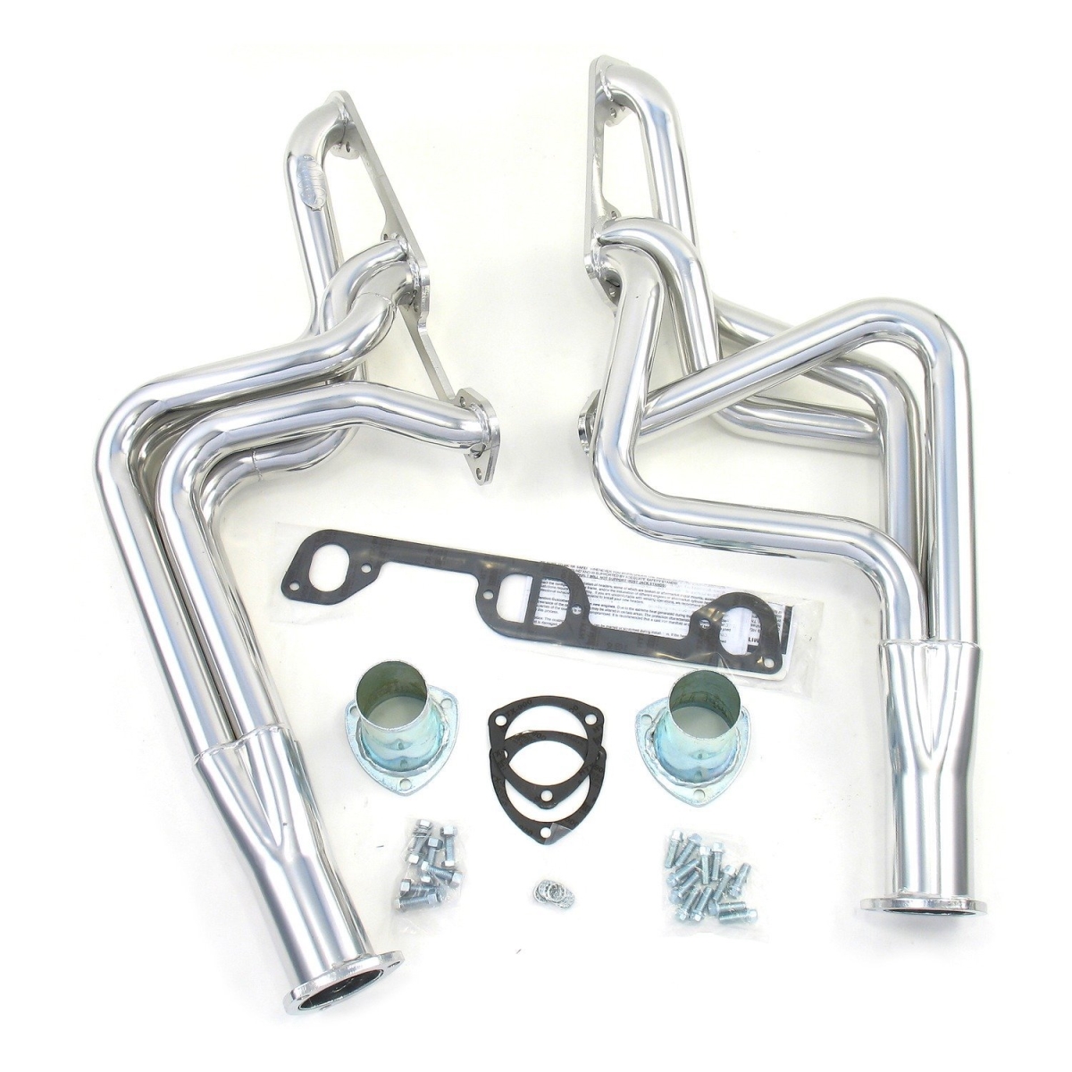 Metallic Ceramic Coated Exhaust Header - Silver - Fits Pontiac Firebird 1970-81 - High Performance