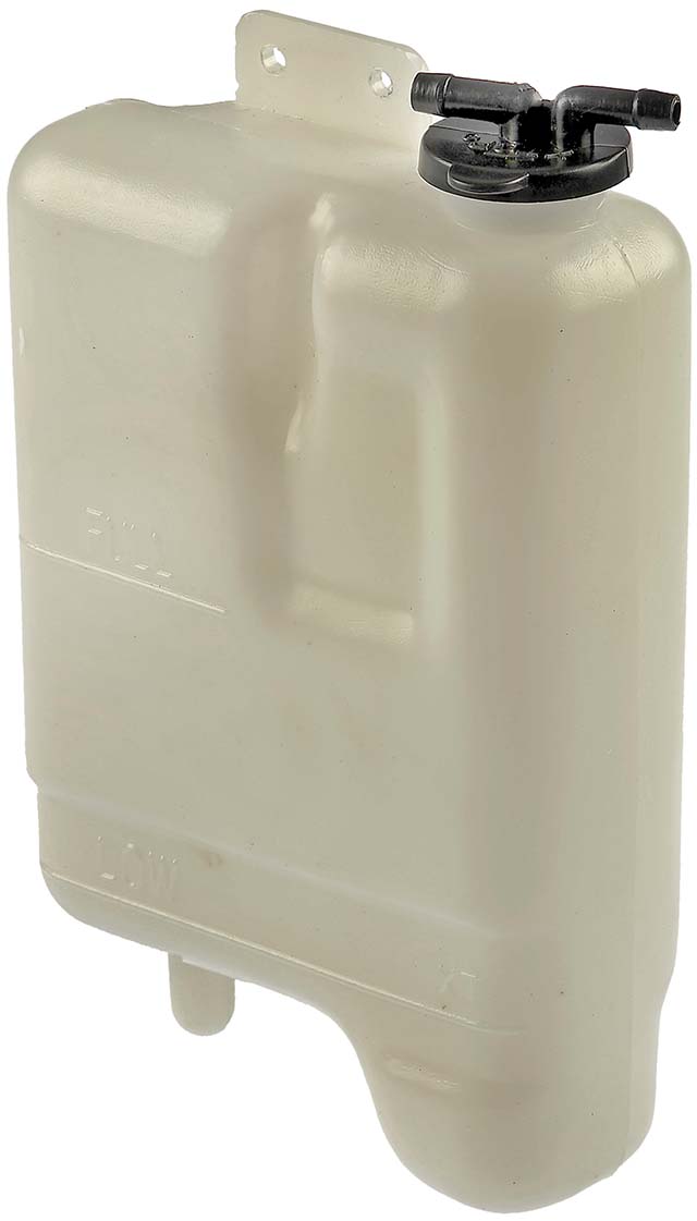 Non-Pressurized Coolant Reservoir - White - Durable Plastic - Includes Cap