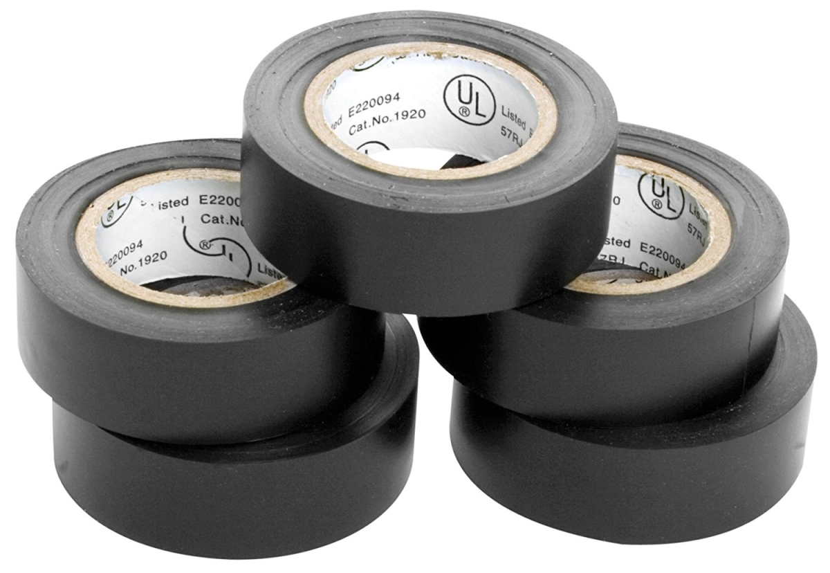 Electrical Tape Black - Pack of 5