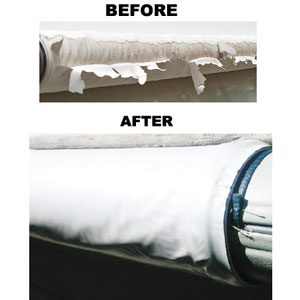 Leisure Time  8 x 21 in. Awning Guard,Black