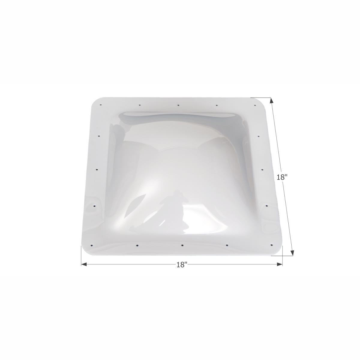 1817 18 x 18 in. Skylight, White