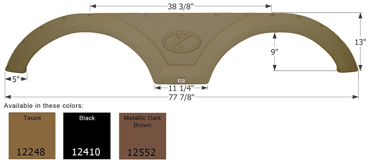 Tandem Fender Skirt Fs2248 - Taupe