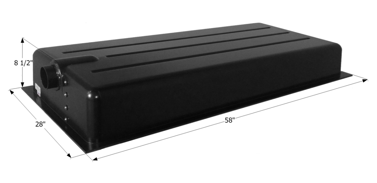 Icon Technologies Holding Tank, HT176B-ED, 58x28x8.5, 43 Gal. | ABS Plastic | Camping World