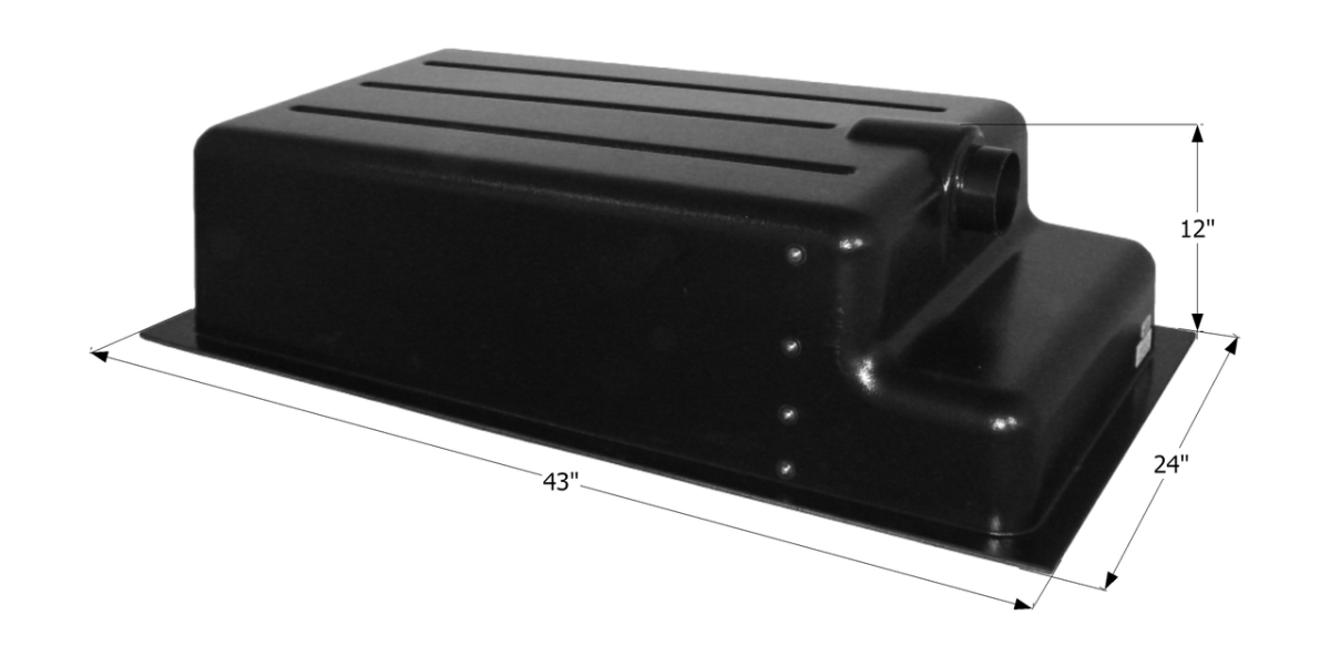 12419 31 gal - Holding Tank Recessed Drain Ht152Re