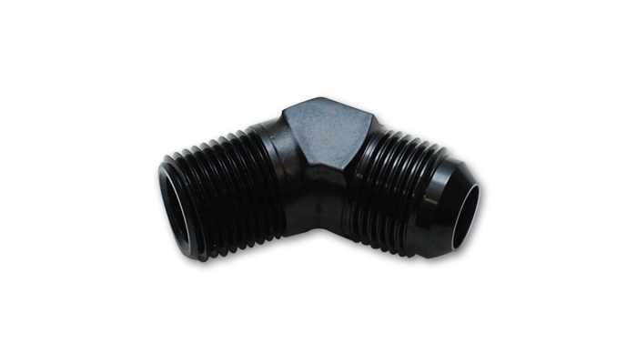 0.5 in. NPT x -10 AN 45 degree Adapter Fitting - Aluminum