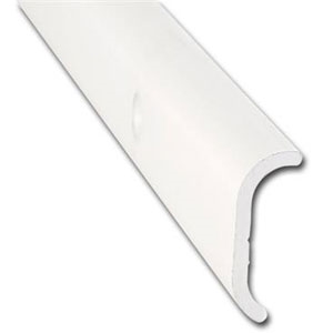 8 ft. Polar White Aluminum Short Leg Trim