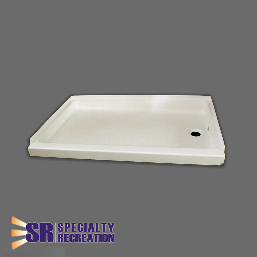 Picture of BRI-RUS Specialty Recreation B1G-SP2440PR 24 x 40 in. Shower Pan Right Hand Drain - Parchment