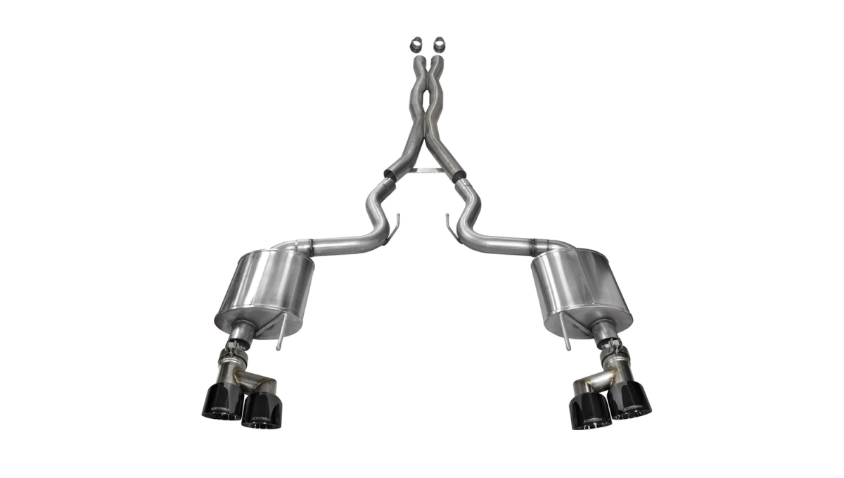 Sport Cat Back Exhaust with Quad Black Tips