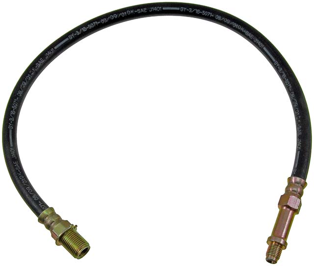Dorman D18-H73273 25.25 in. Brake Hydraulic Hose, Rubber - Black
