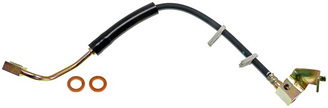 17.13 in. Brake Hydraulic Hose, Rubber - Black