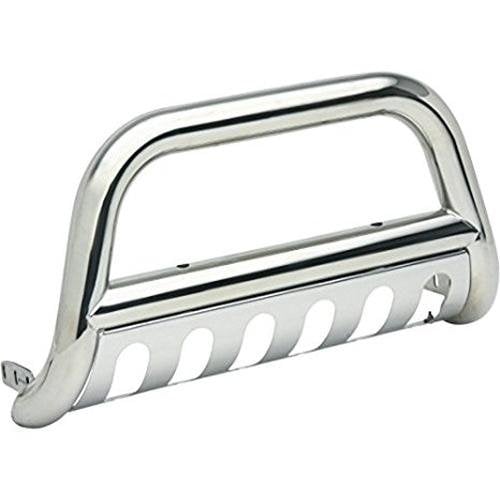 Polished, Stainless Steel, 3" Diameter, With Light Mounts, With Skid Plate
