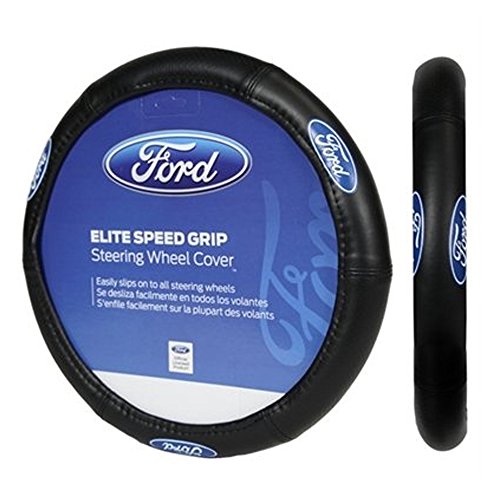 Picture of PlastiColor P23-006725R01 Ford Elite Series Logo Universal Fit Speed Grip Steering Wheel Cover