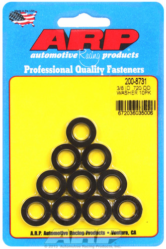 A14-2008734 Hex Nut Kit - Black, 0.375 x 16 in.