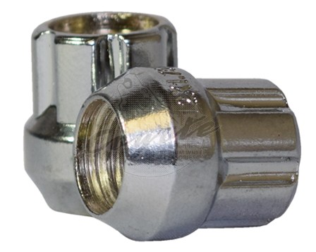 LUG NUTS, Carbon Steel, 0.84 in, 6 Spline Tool