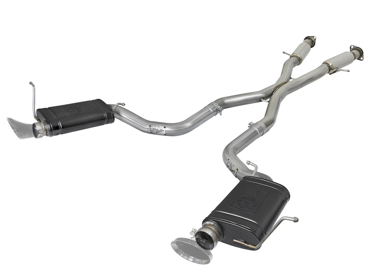 Picture of AFE A15-4938059 Mach Force Xp 3 in. 304 Stainless Steel Cat Back Exhaust System