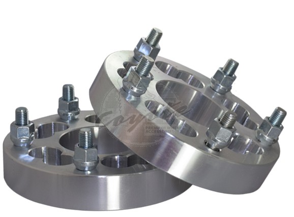 Wheel Adapter 6061 Billet Aluminum Dual Drill - Clear Anodized