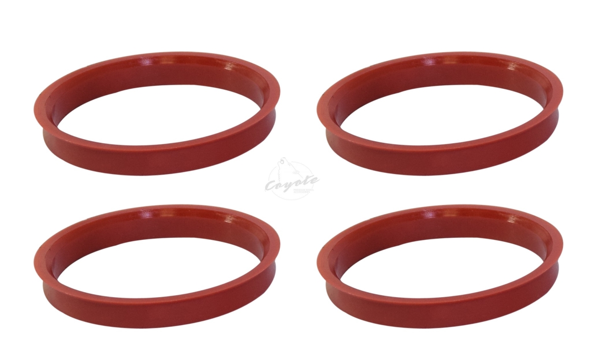 72.6 mm. Hub Ring OD, Red