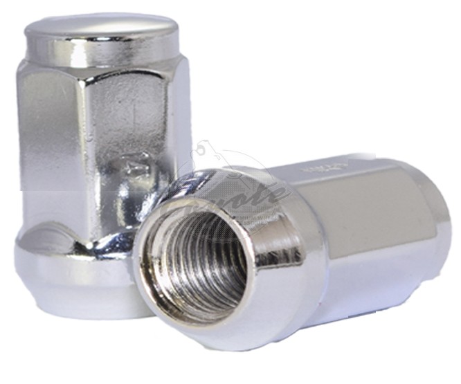Lug Nut Bulge Acorn, Chrome - 19 mm.