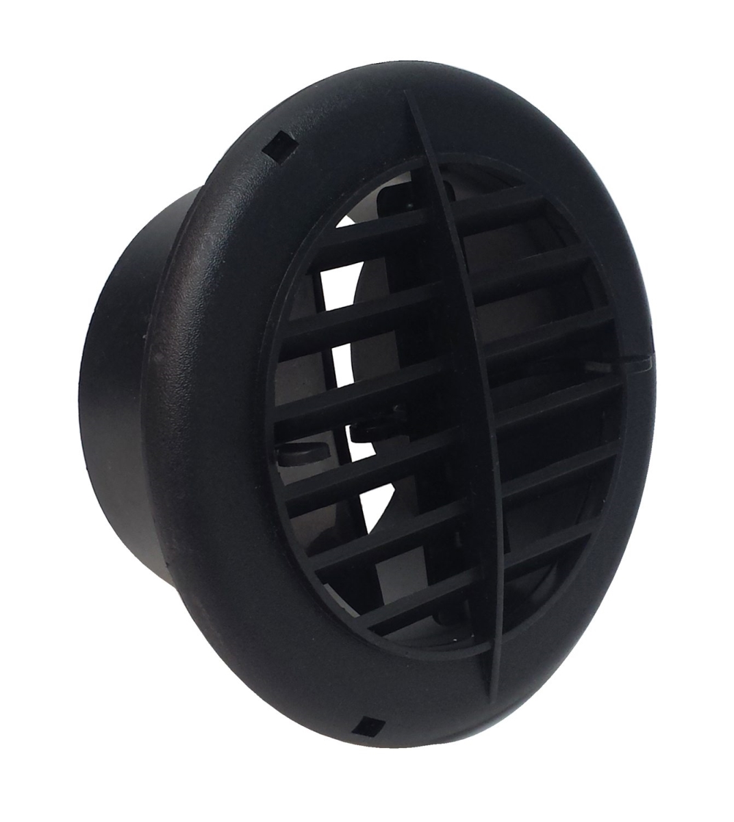 Round Heating & AC Register, Black - Carded