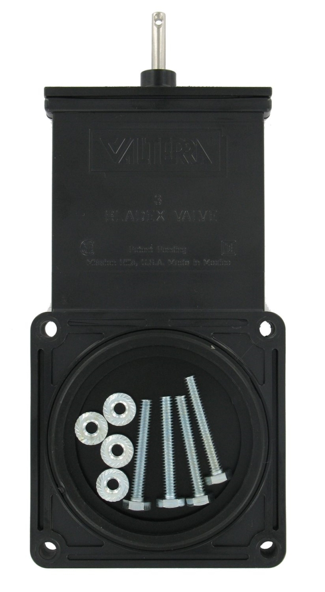 Valterra V46-T1003DSPB 3 in. Bladex Waste Valve, Drilled Stem & No Handle