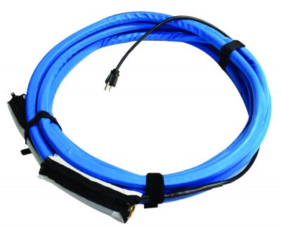 0.5 x 15 ft. Heated Water Hose, Blue