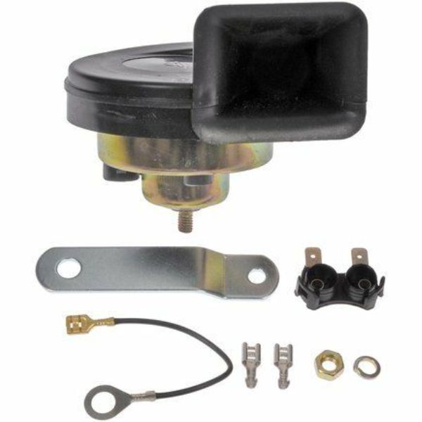 Universal OE Horn Replacement - Black - Steel - High-Quality Construction