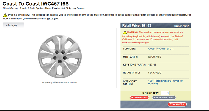 CCI-46716S 5 Y Spokes Wheel Cover - Silver