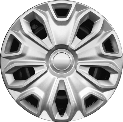 16", 5 Split Spoke, Silver, Plastic, Set Of 4, Standard Leg
