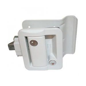 Travel Trailer Door Lock, White