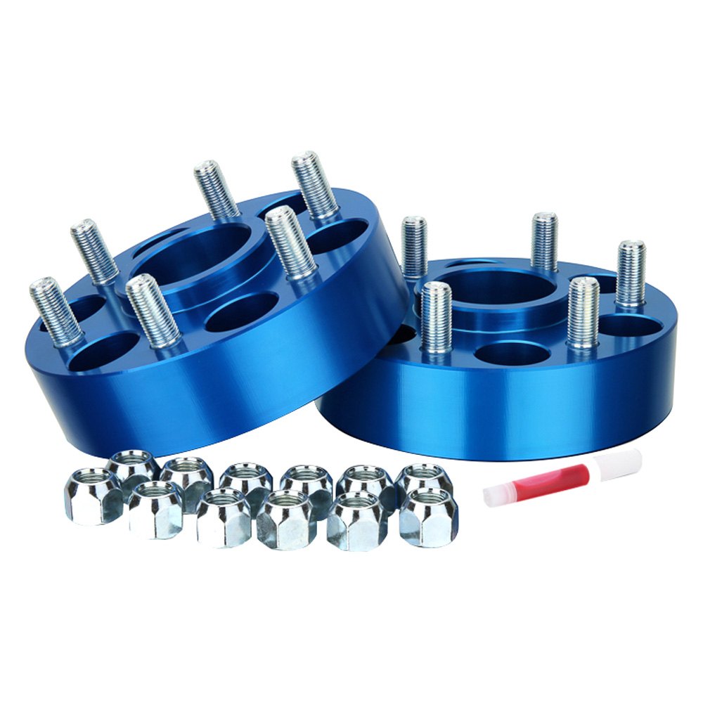 Dark Blue Aluminum Wheel Spacer Kit