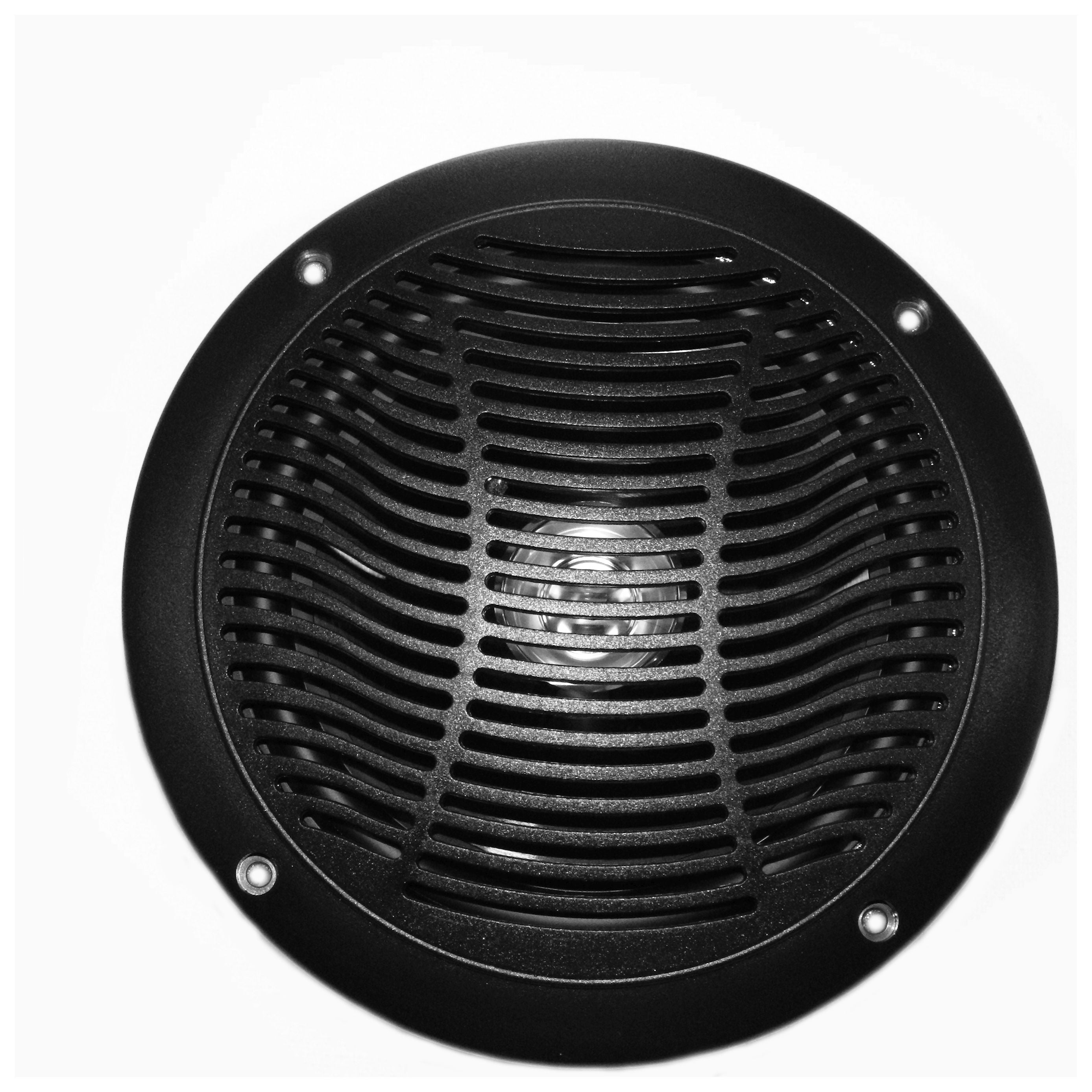 6 in. Dual Cone RV Speaker - Black - Set of 2