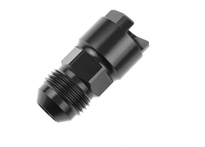 Fuel Line Adapter Fitting -6 An To 0.37 in. - Black