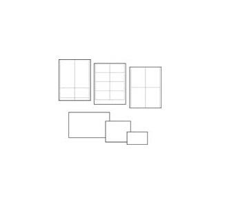 7 x 11 in. Blank Lazer Sign, White - Pack of 100