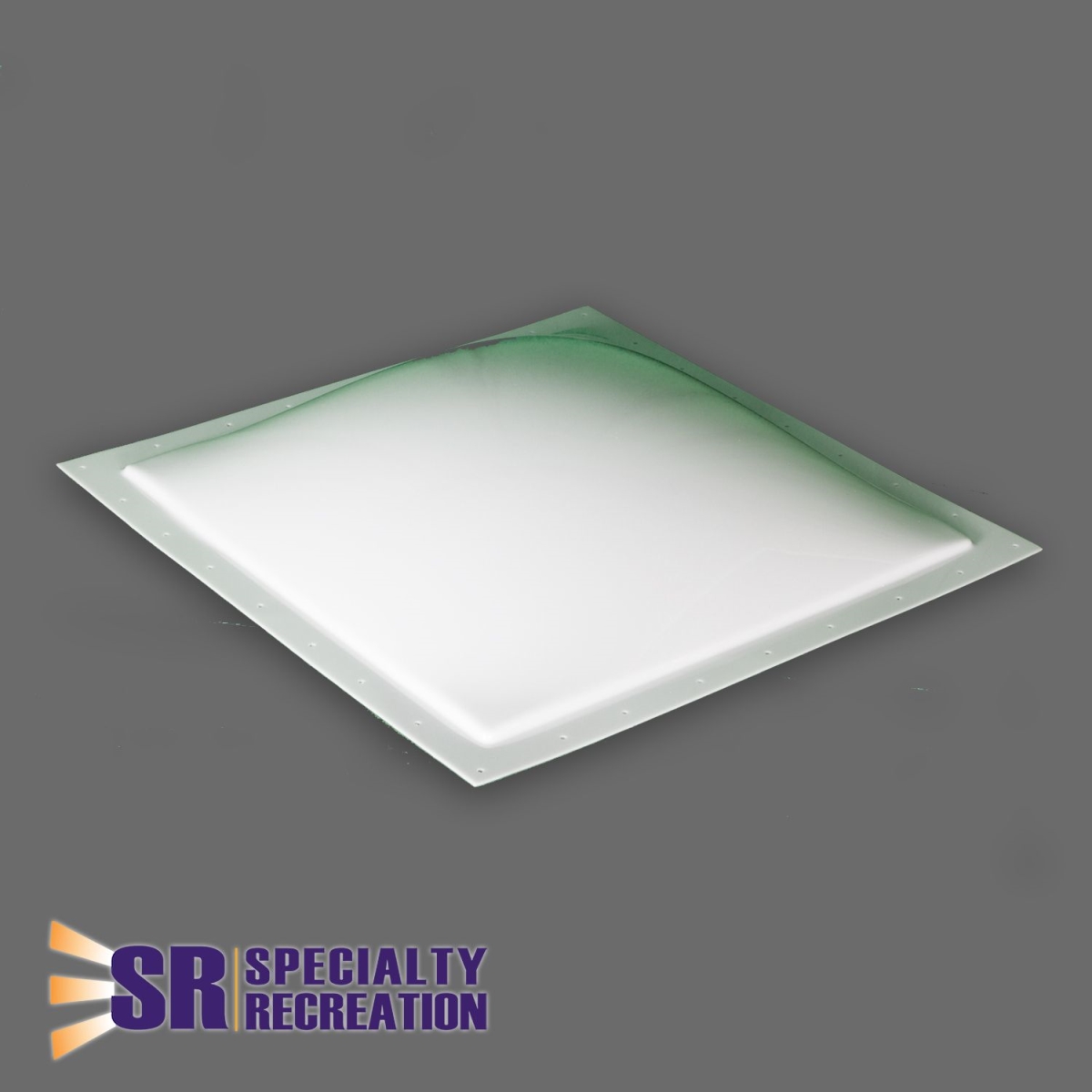 18 x 18 in. Thermoformed Polycarbonate Inner Garnish Skylight, White