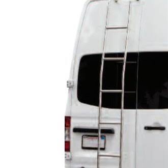 LADDER Non-Slip Tubular; 4 Rungs; Electro-Polished; Silver; Stainless Steel; Over The Door Hooks