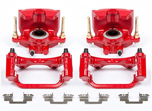 Performance Floating Rear Brake Calipers for 2007-2018 Cadillac Escalade, Red
