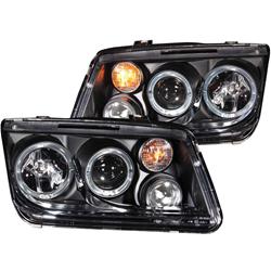 121369 1999 Black & Dark Smoke Head Lights for Jetta
