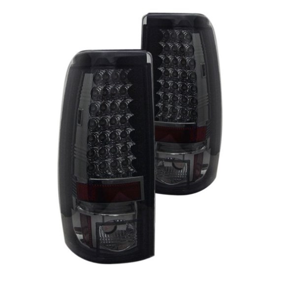 5001764 Chevy Silverado 1500-2500 Chrome & Smoke LED Tail Lights