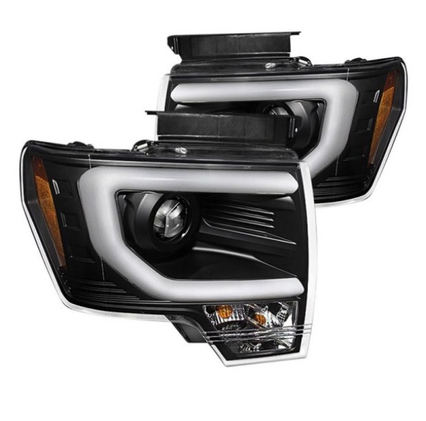 5077592 Black U-Bar Projector LED Headlights
