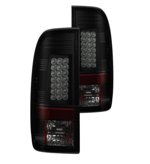 Ford Super Duty F-250 Black & Smoke LED Tail Lights
