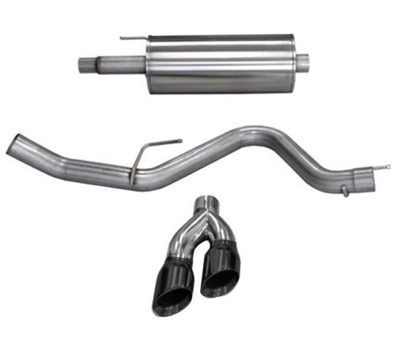 14836BLK 2015-2018 Cat-Back Exhaust System with Dual Side Exit, Black