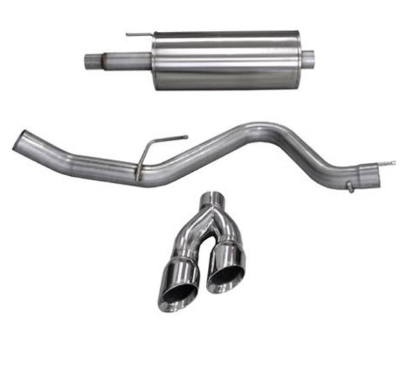 14837 2015-2018 Ford F-150 Cat-Back Exhaust System with Dual Side Exit, Polished